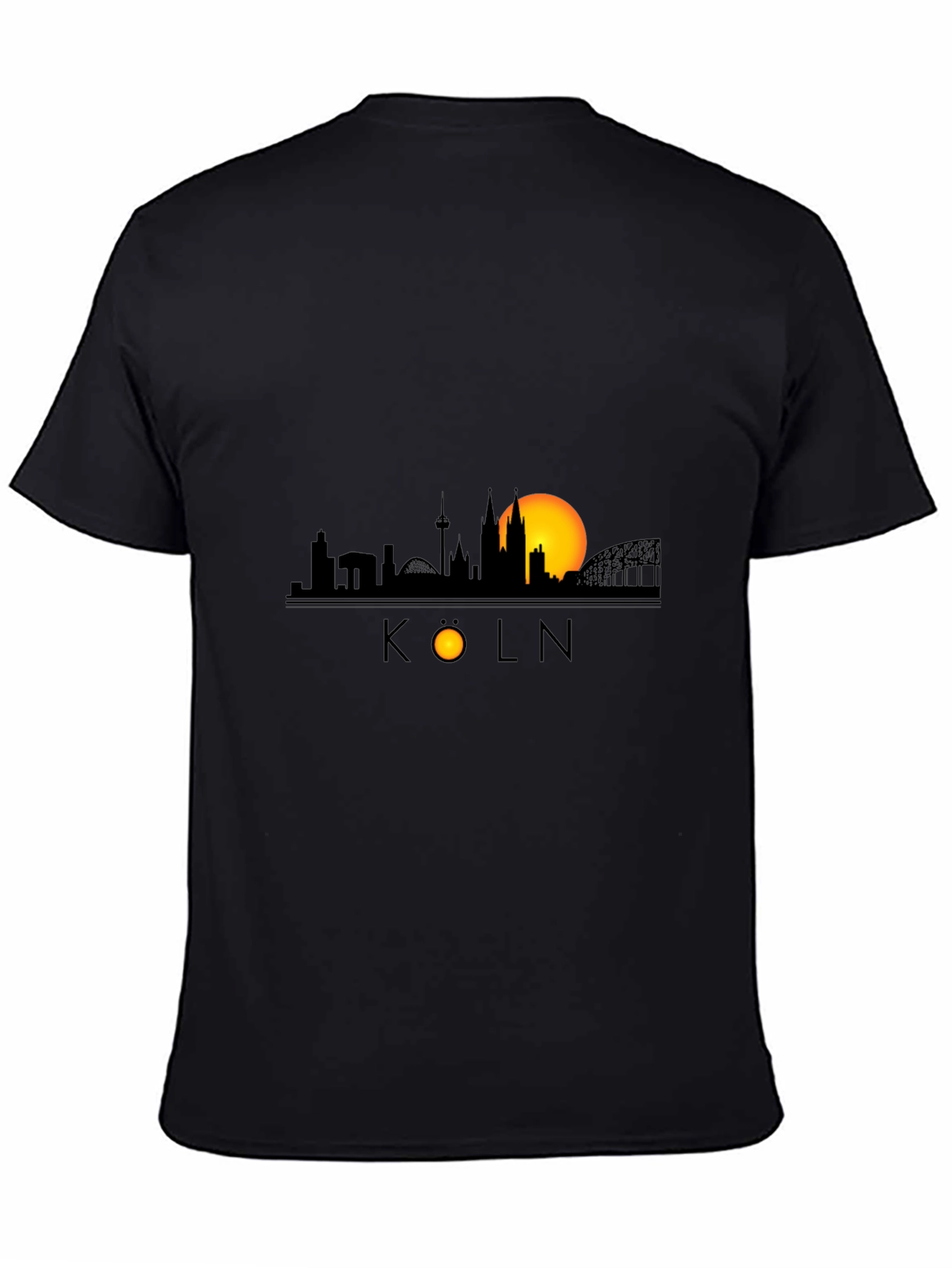 Cologne Skyline Black T-Shirt - City Pride