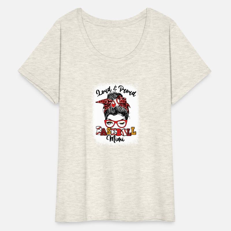 Loud And Proud Baseball Mimi Messy Bun