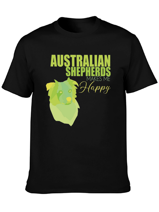 Australian Shepherd Makes Me Happy T-Shirt