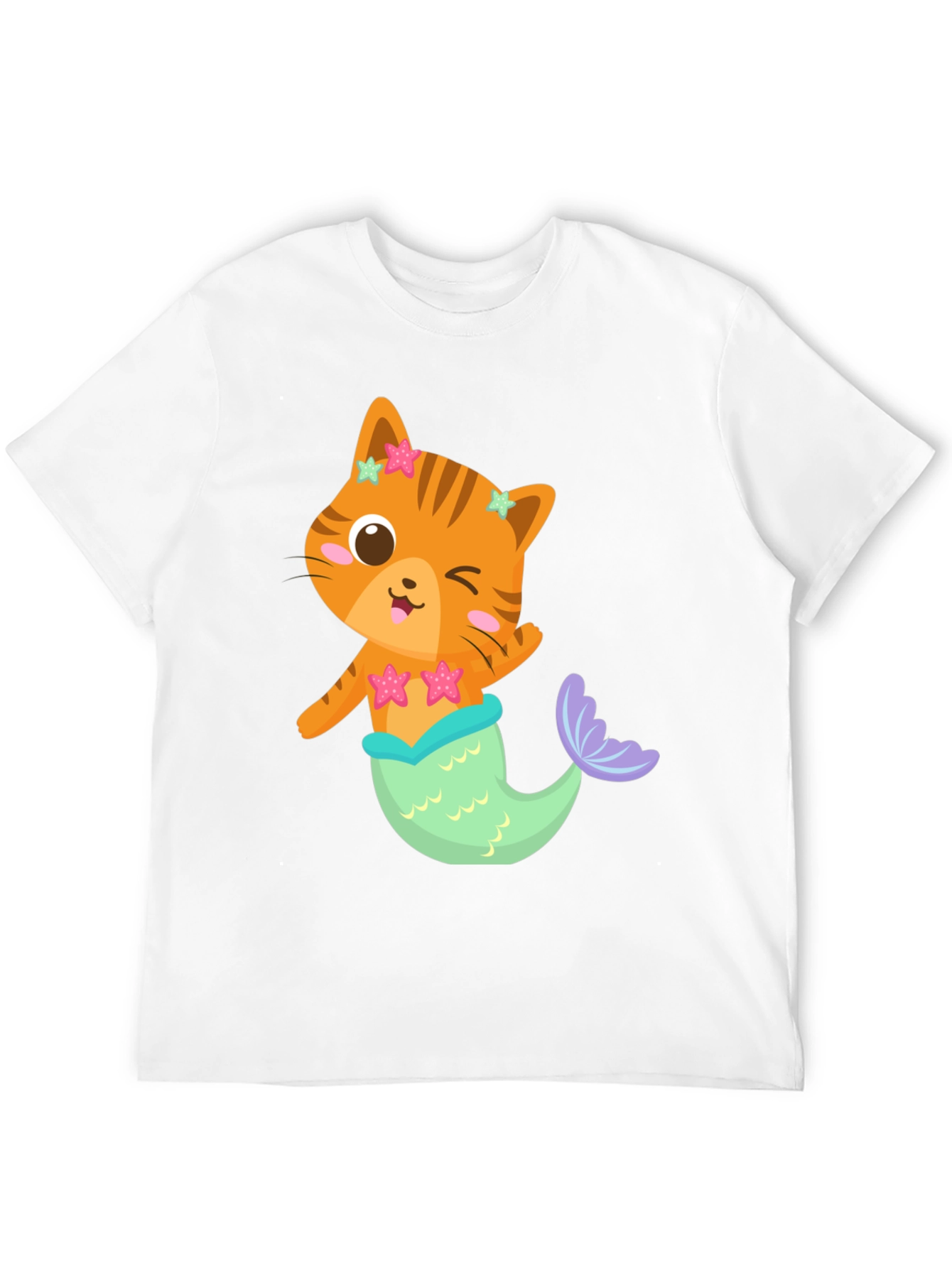 Cat Mermaid Graphic T-Shirt