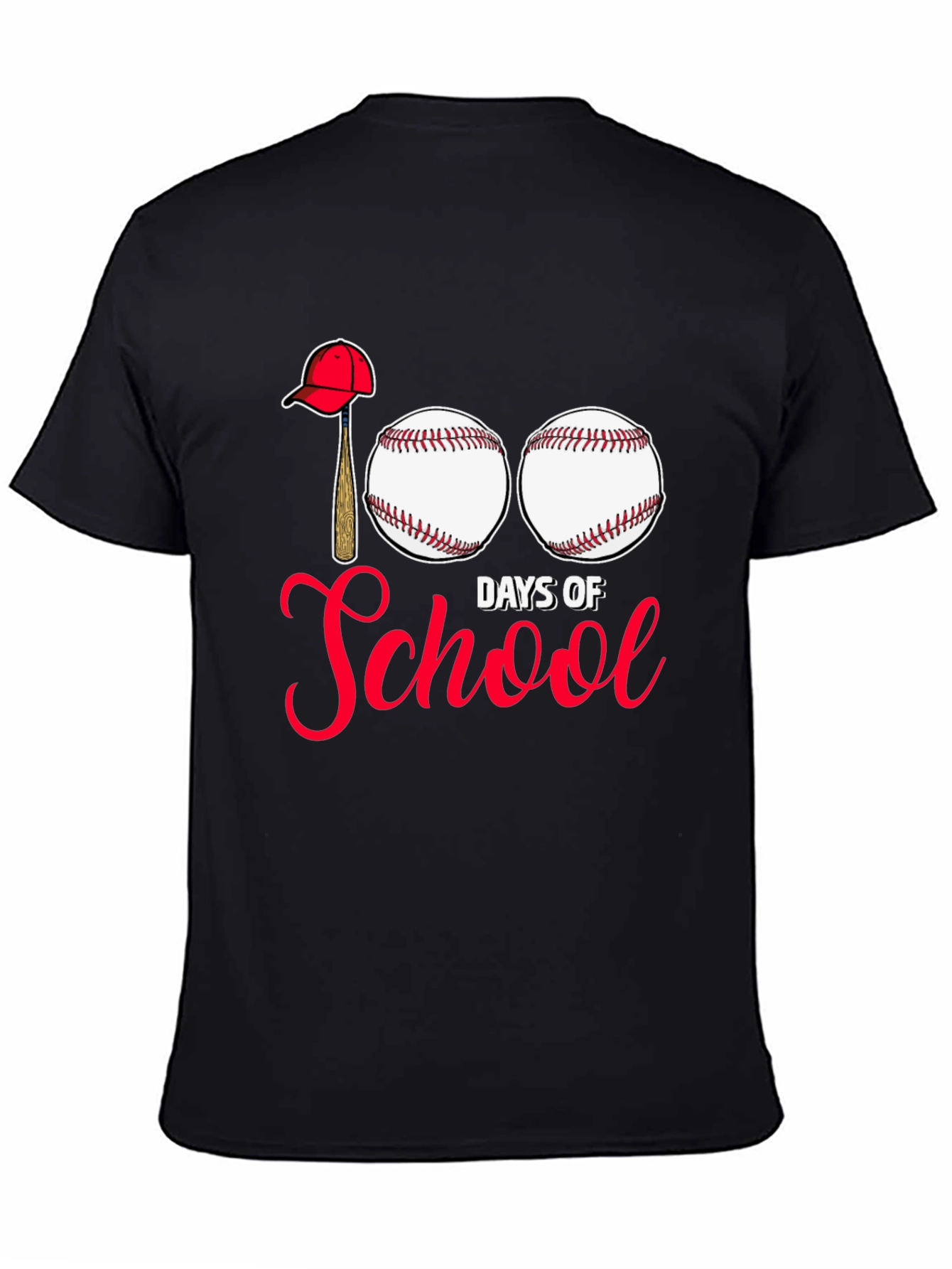 100 Days of School Baseball T-Shirt