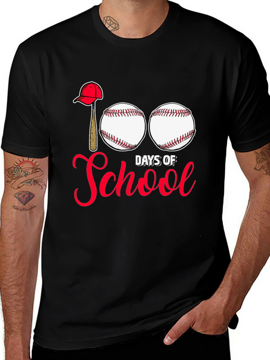 100 Days of School Baseball T-Shirt