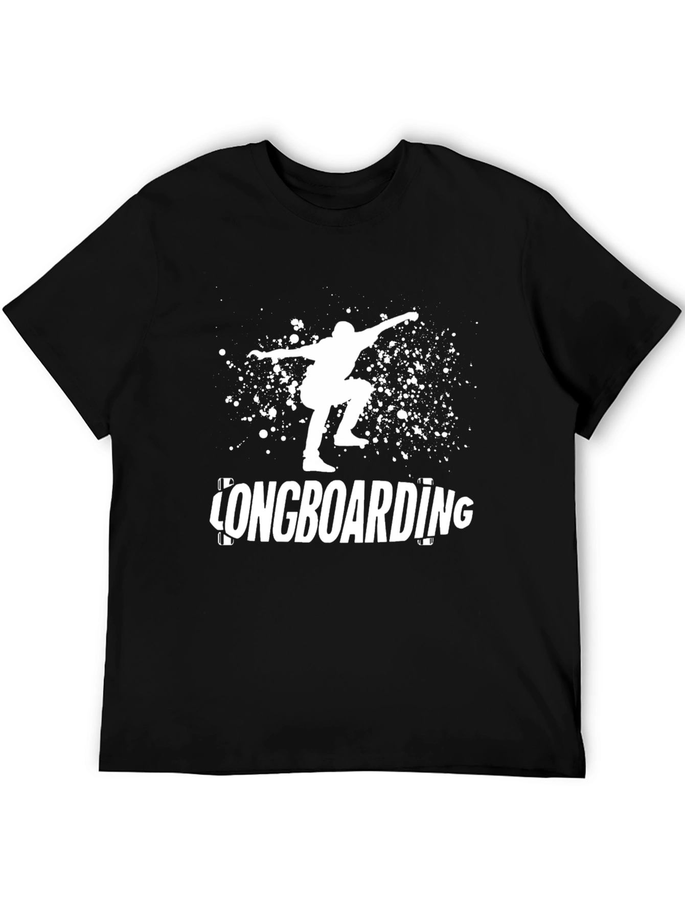 Longboarding Graphic Tee - Black