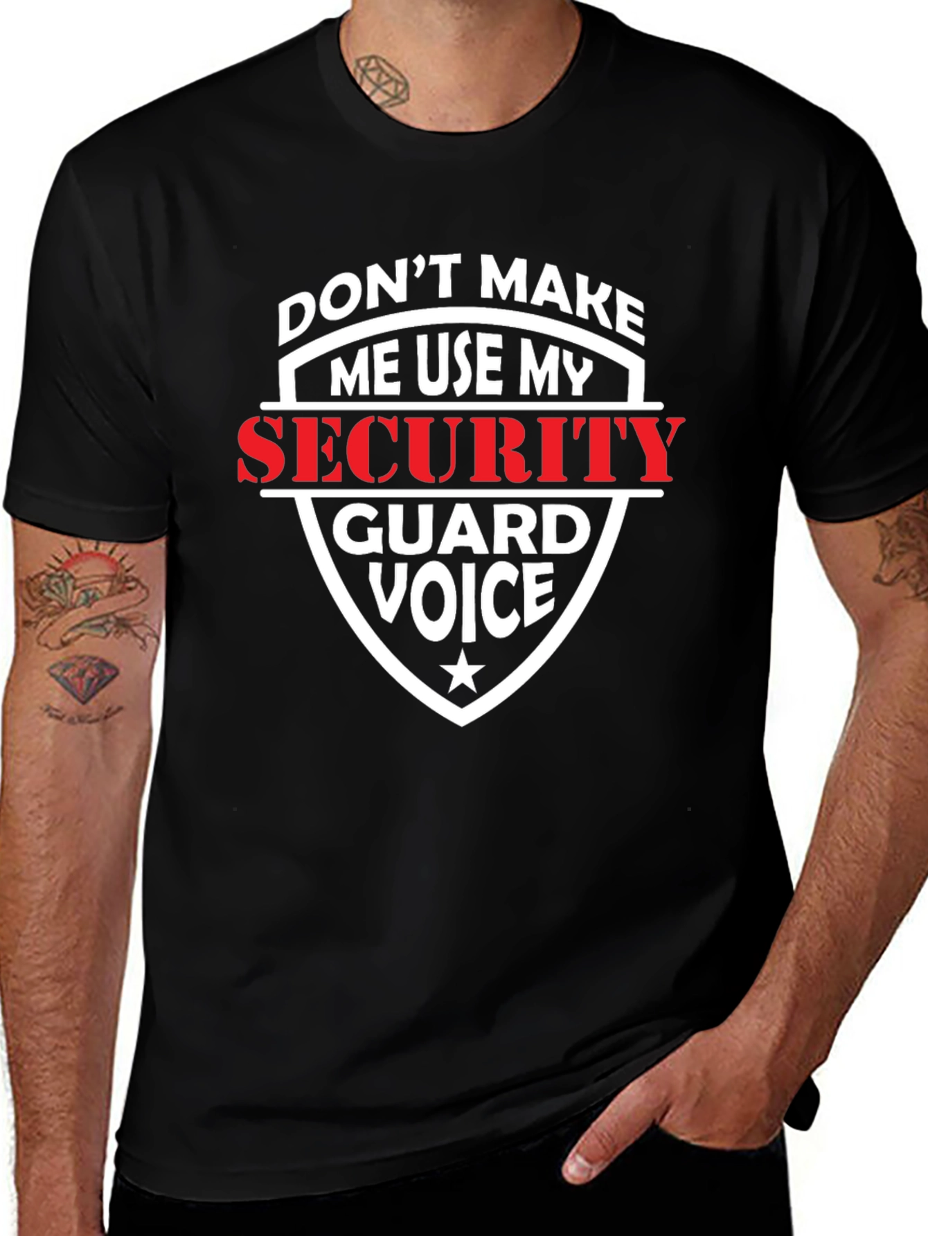 Security Guard Voice Graphic T-Shirt