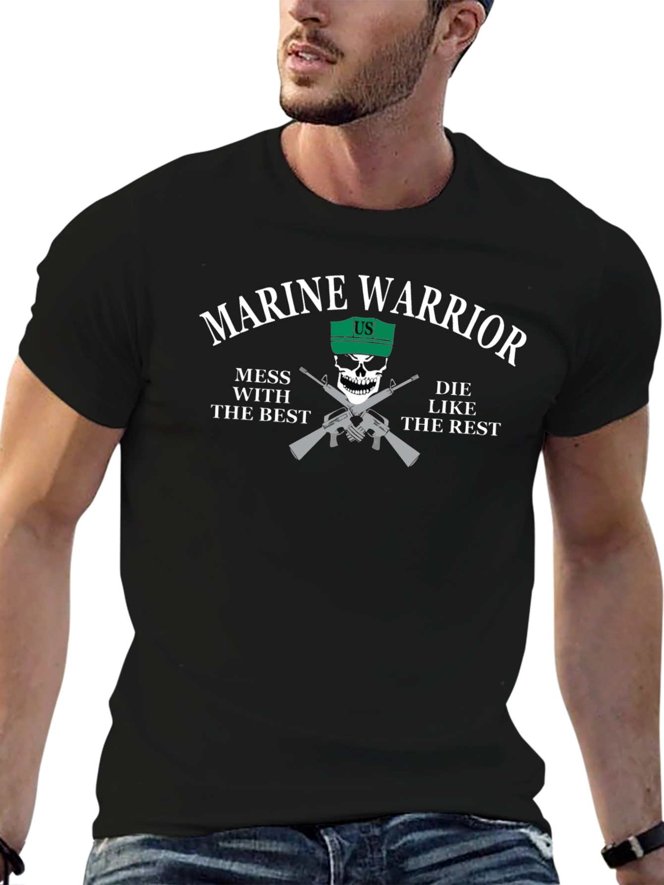 Marine Warrior Graphic T-Shirt