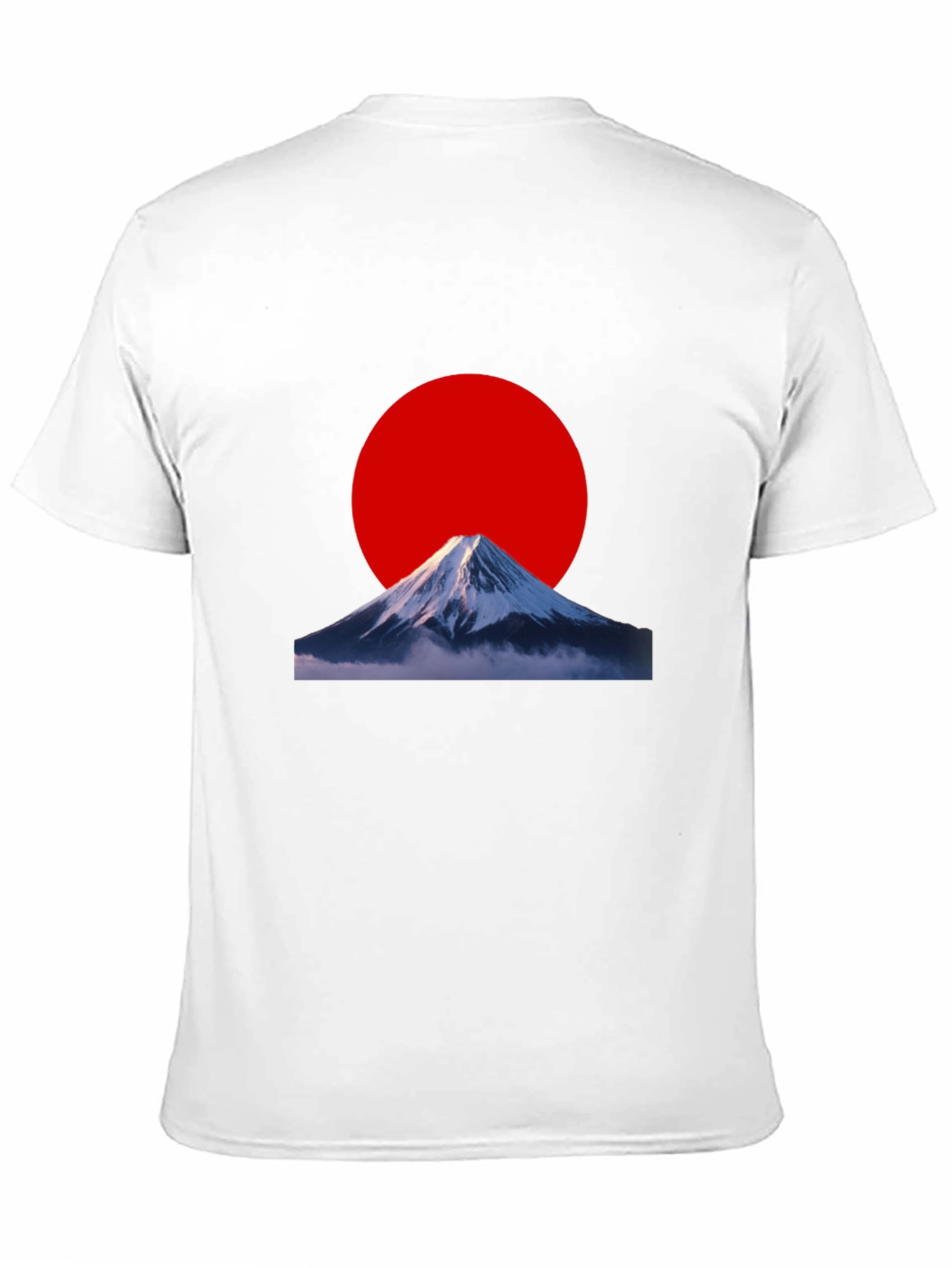 Mount Fuji Red Sun Graphic Tee - Black