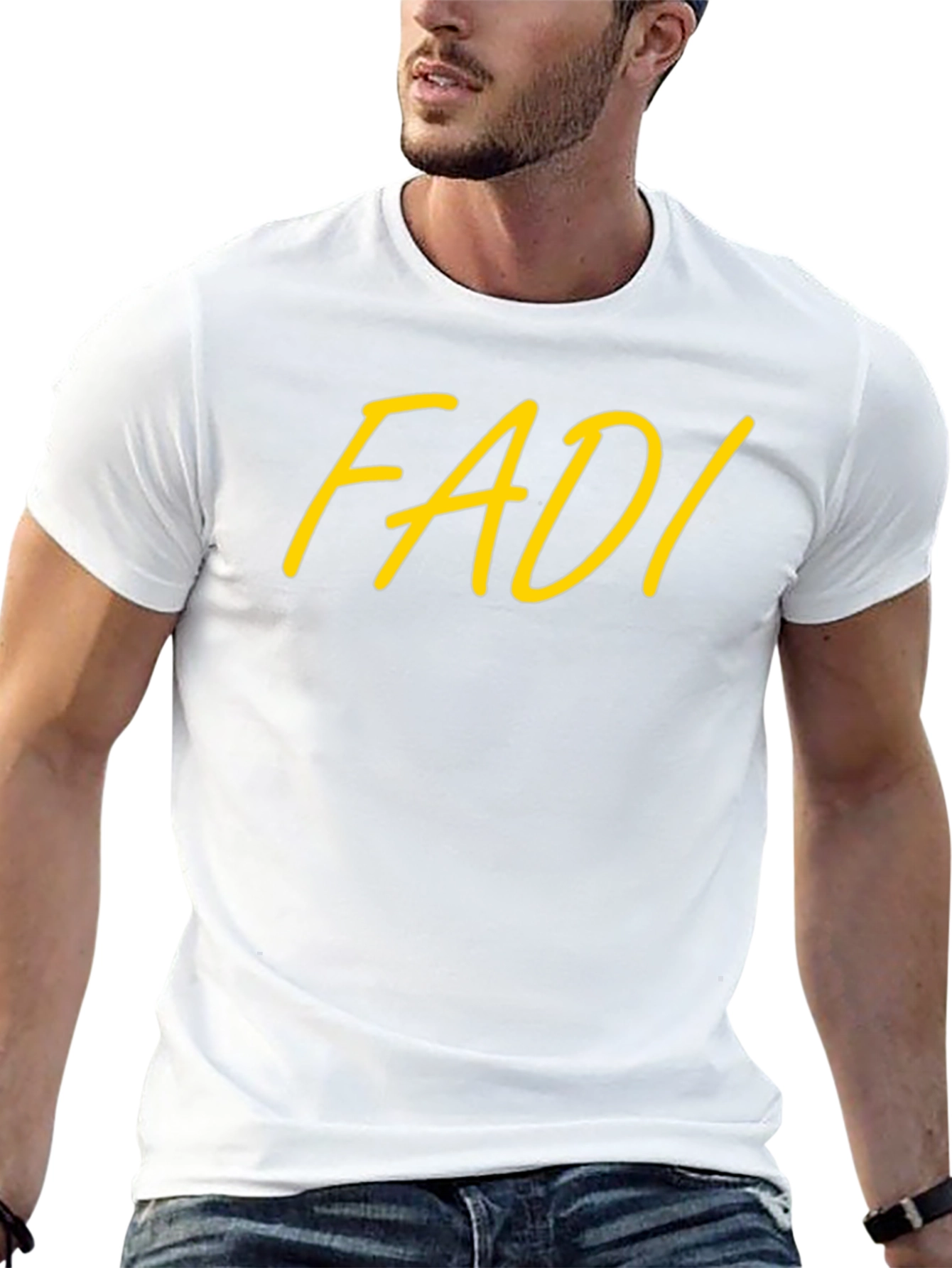 FADI Graphic Print Black T-Shirt