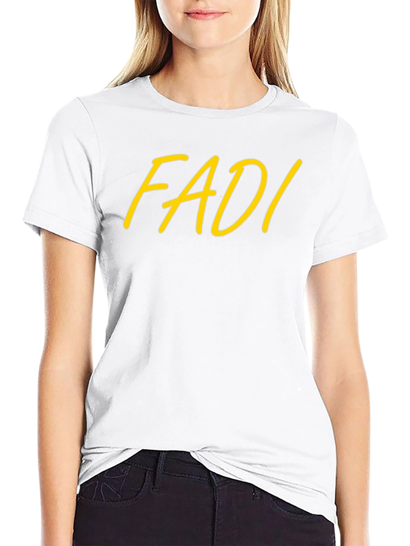 FADI Graphic Print Black T-Shirt