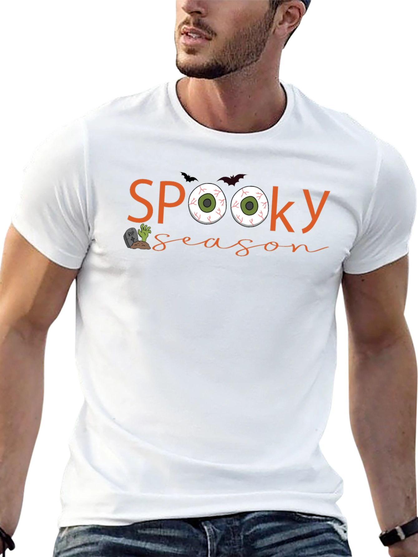 Spooky Season Graphic Tee - Halloween Style