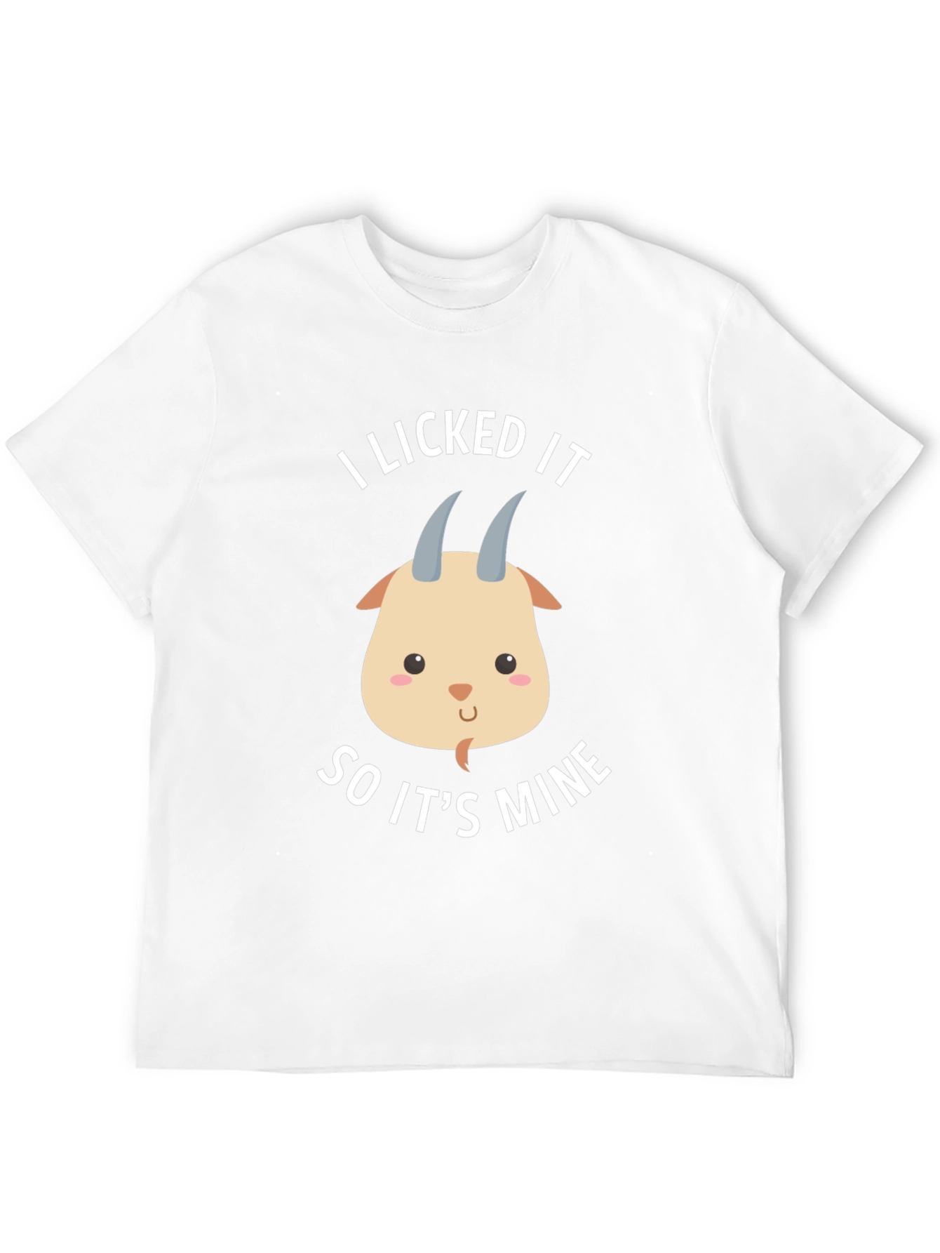 Funny Goat Licked It So Its Mine Graphic Tee