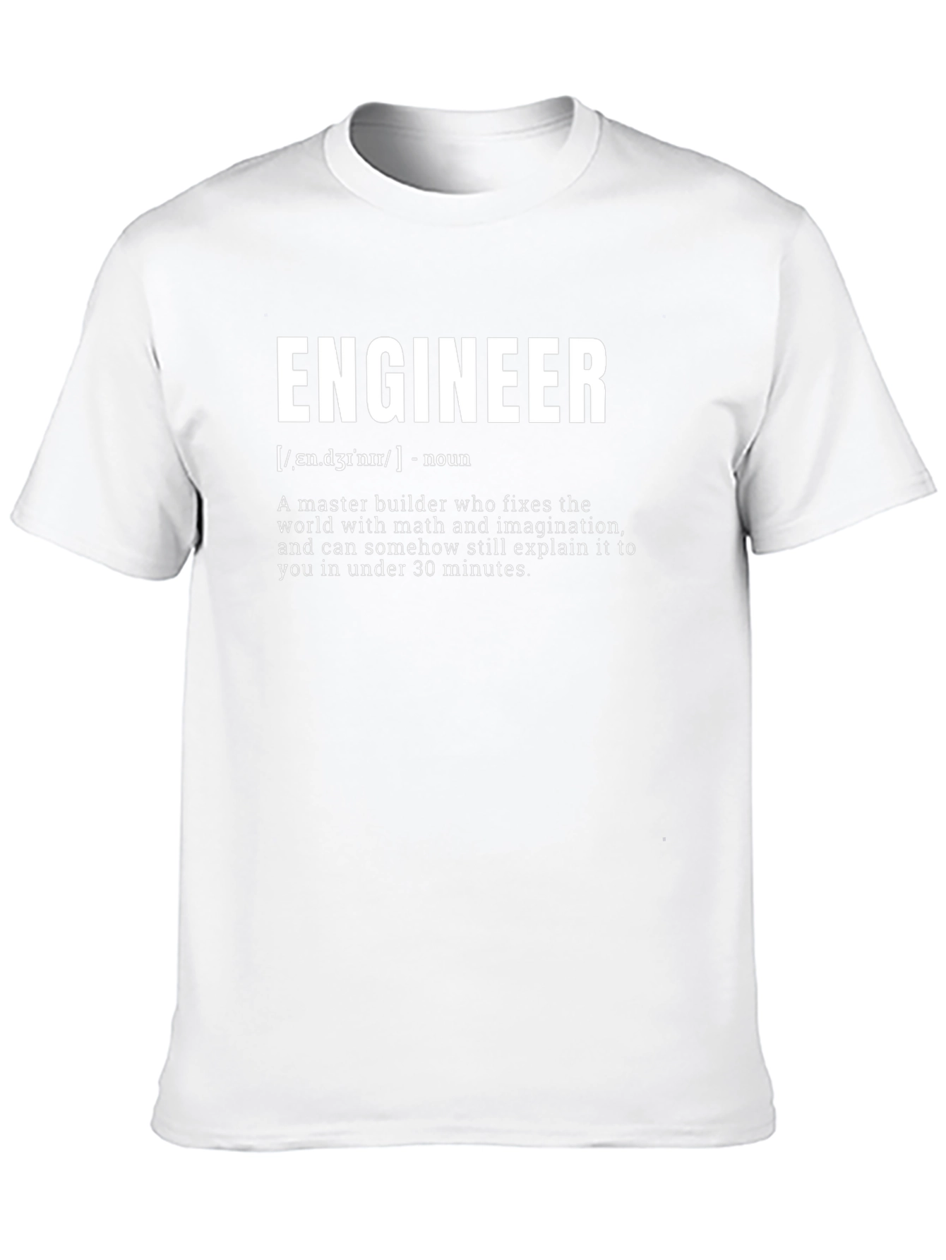 Engineer Definition T-Shirt - Black