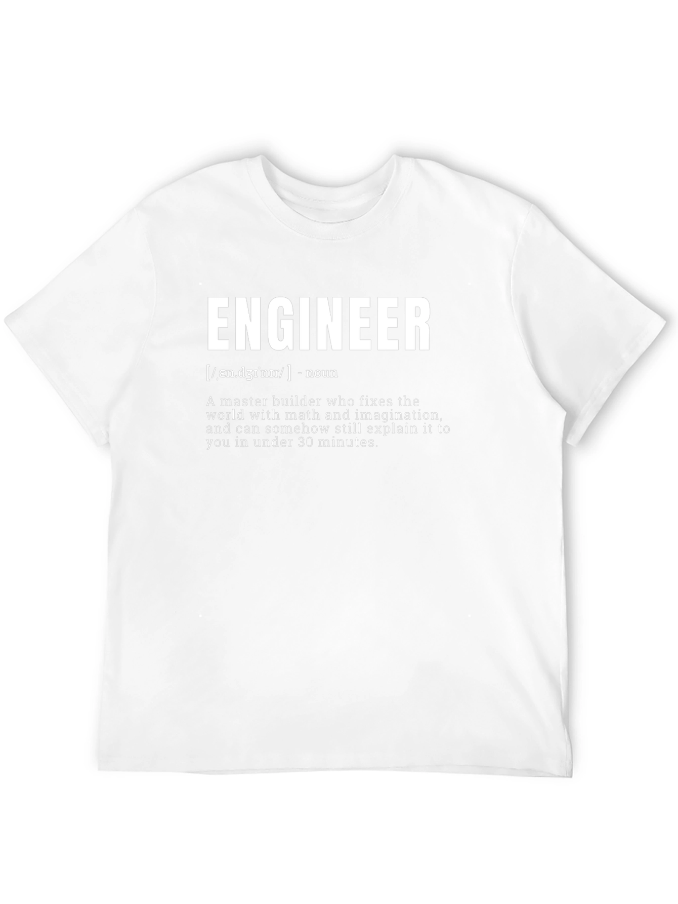 Engineer Definition T-Shirt - Black