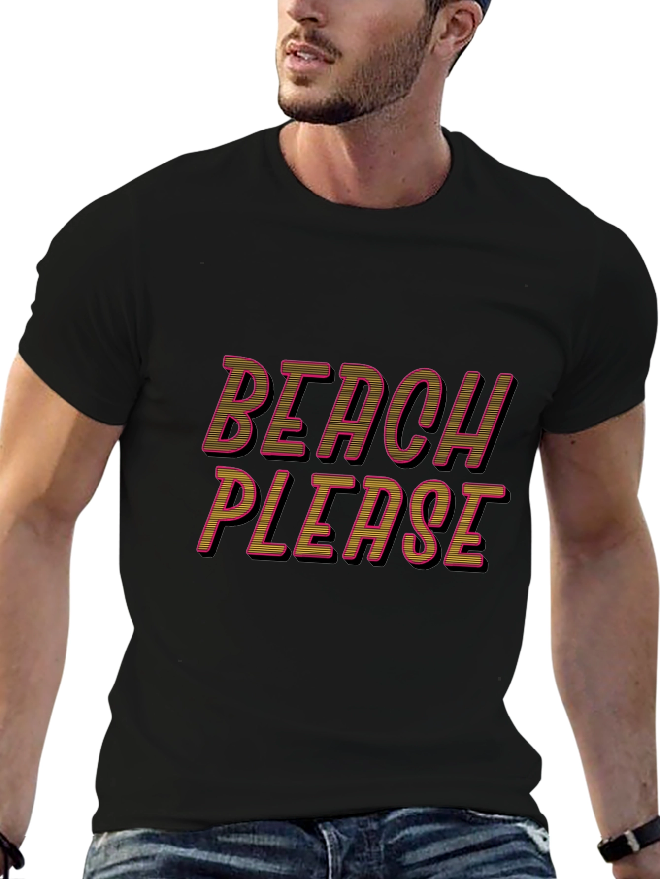 Beach Please Graphic T-Shirt