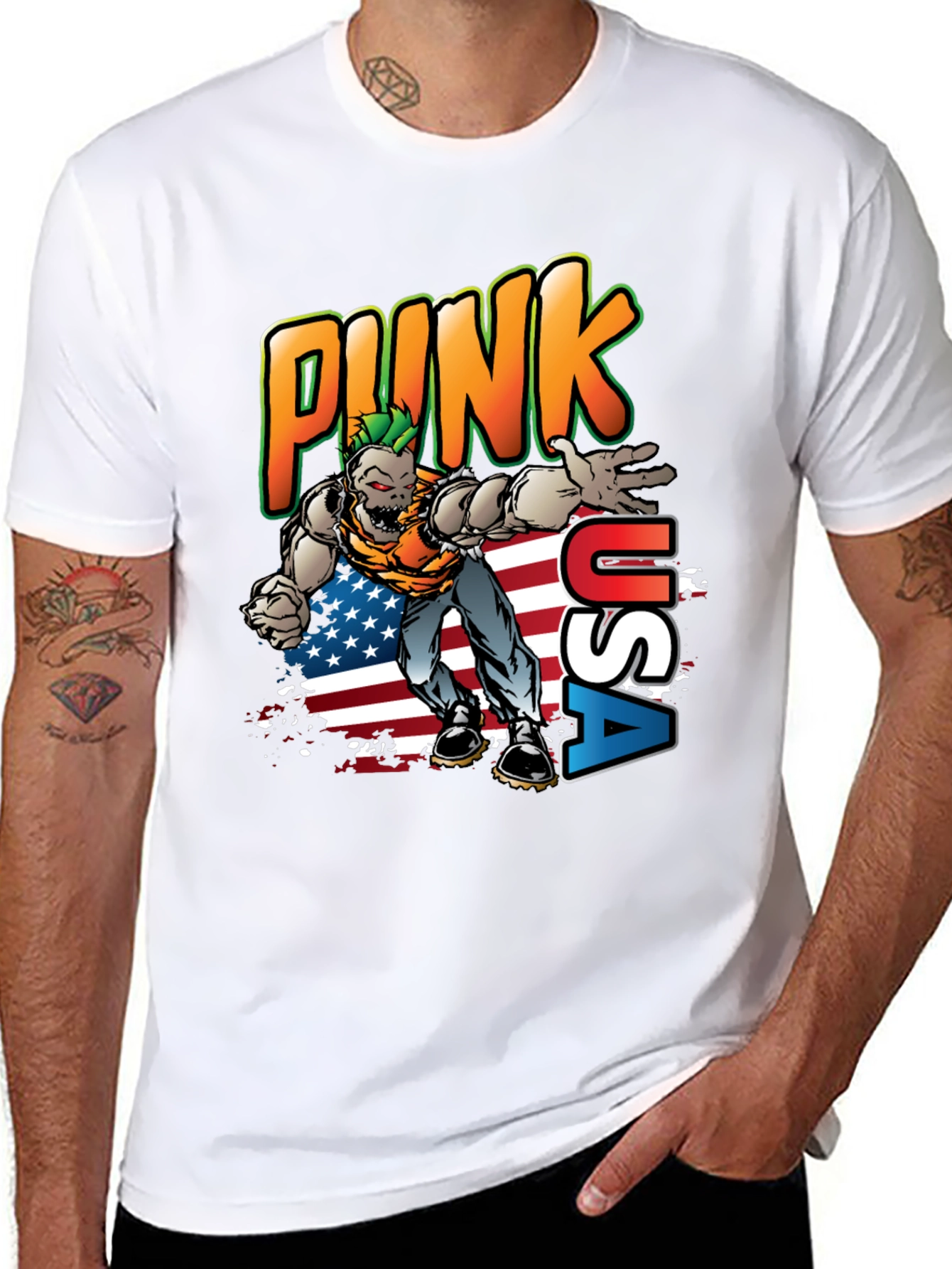 Punk USA Graphic T-Shirt