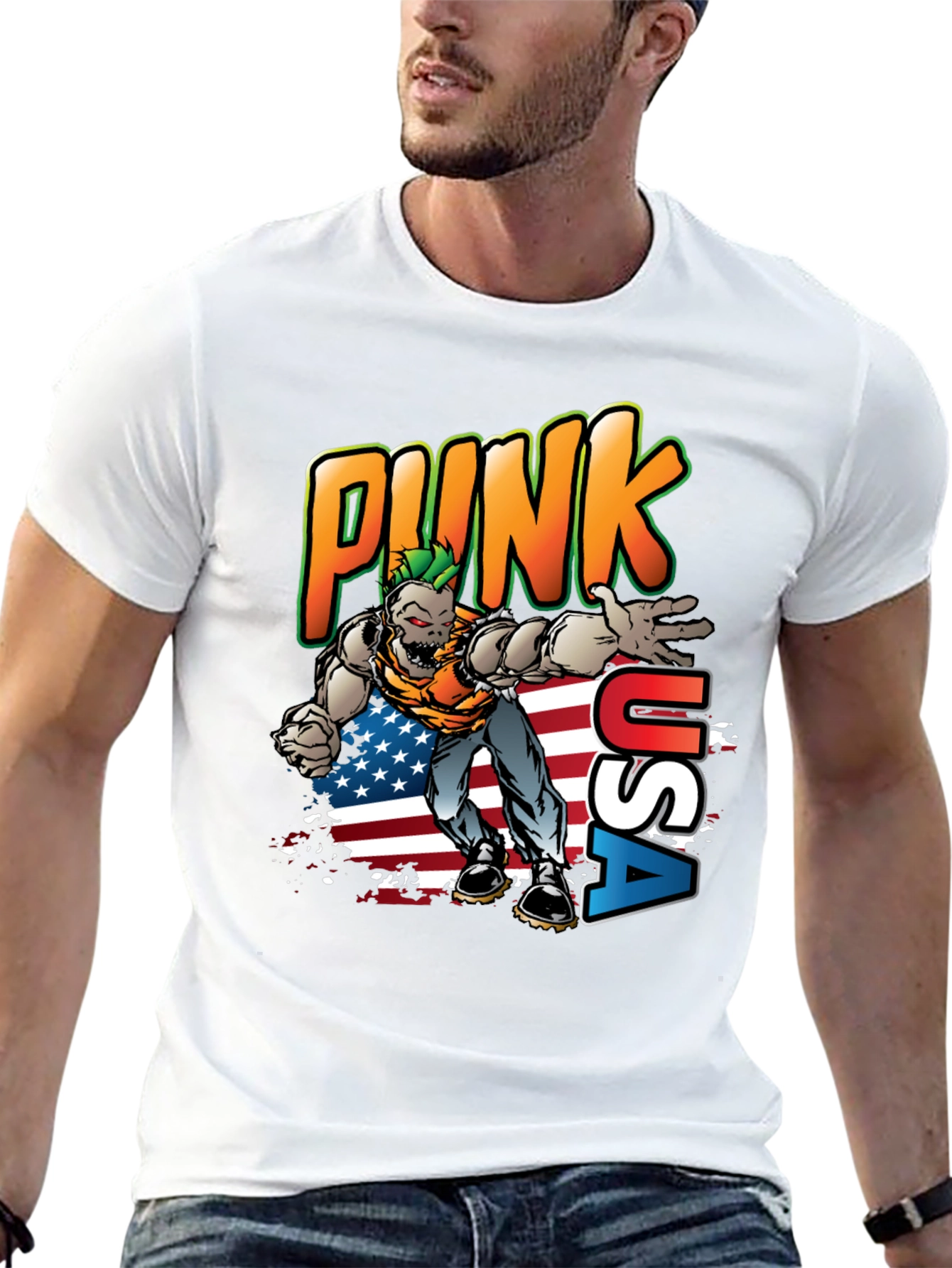 Punk USA Graphic T-Shirt