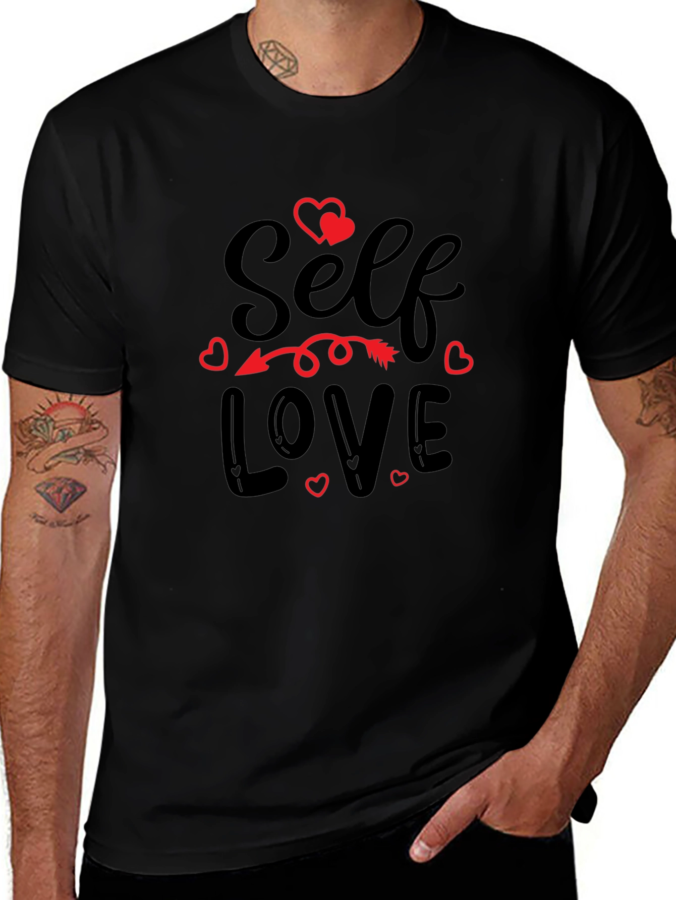 Self Love Graphic Tee - Black