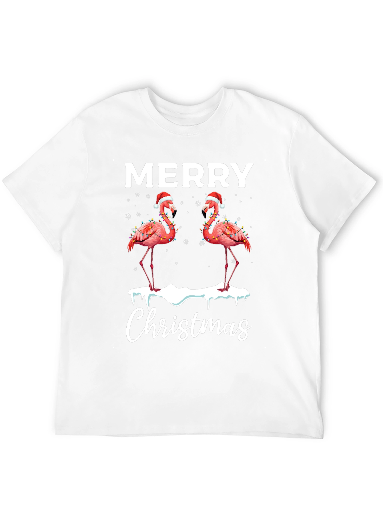 Merry Christmas Flamingo T-Shirt