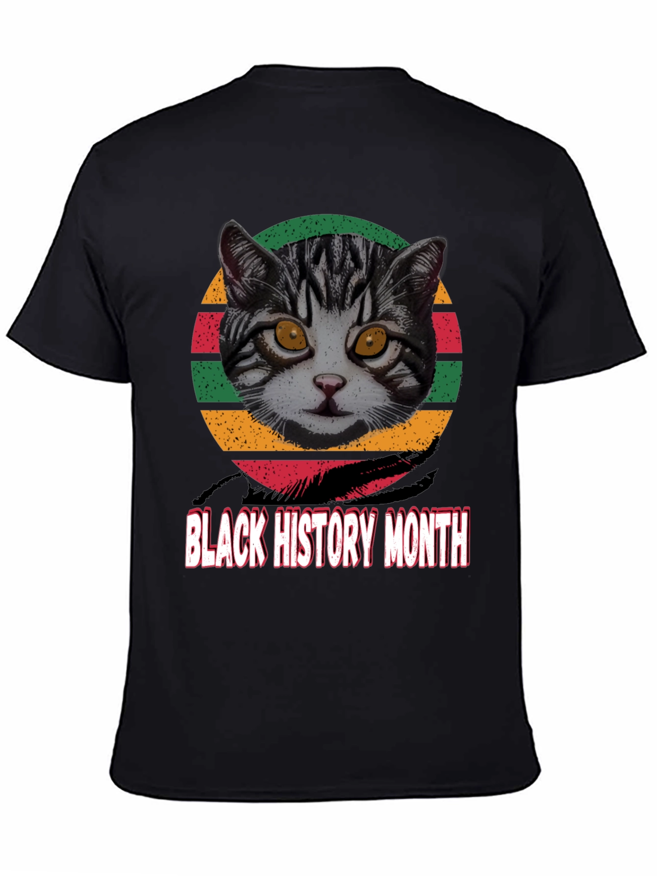 Black History Month Cat T-Shirt