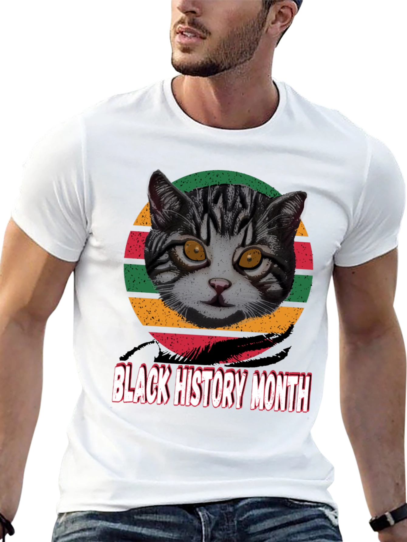 Black History Month Cat T-Shirt