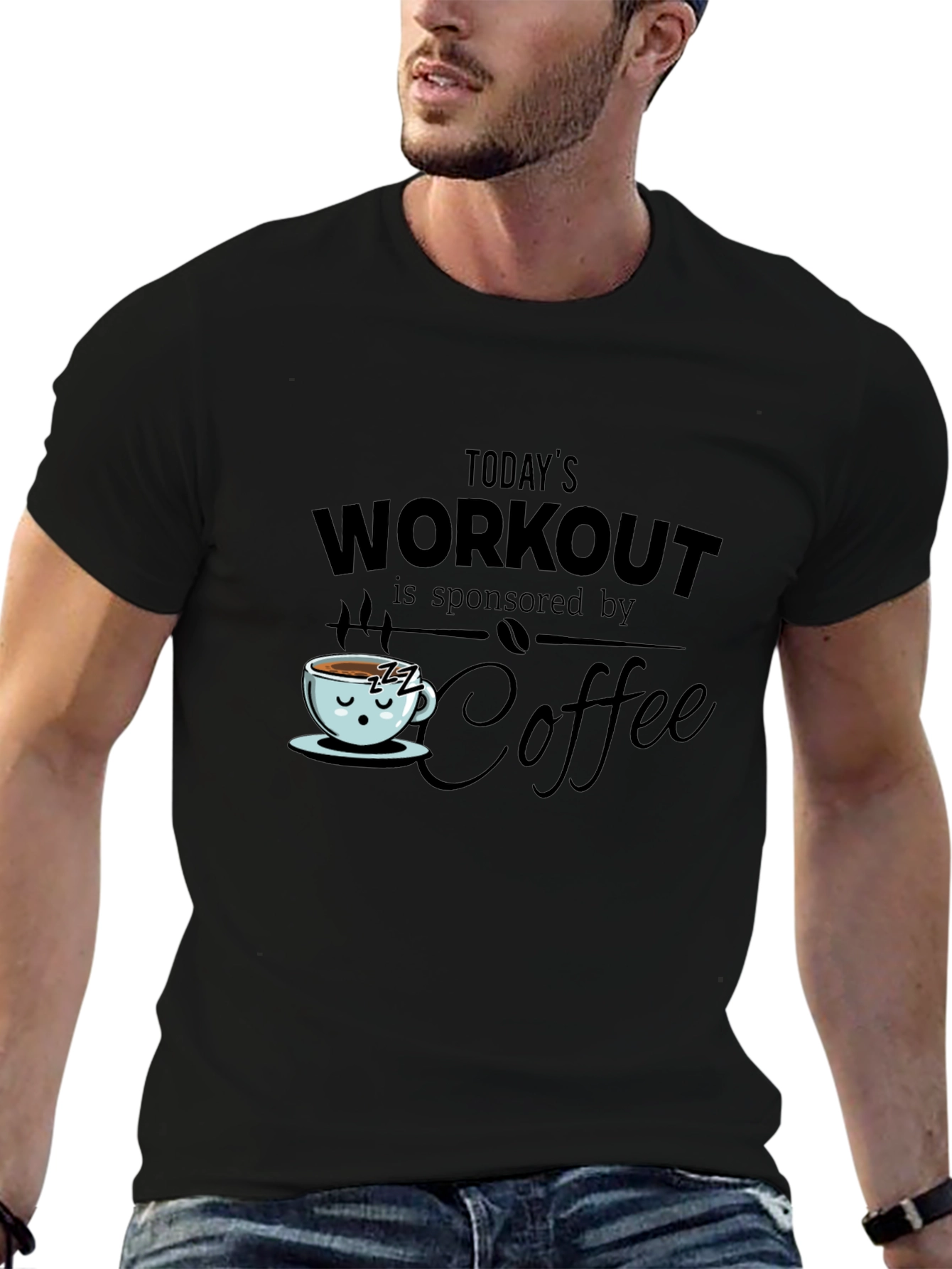 Workout Sponsored by Coffee T-Shirt