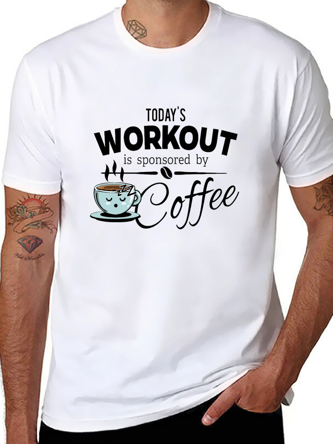Workout Sponsored by Coffee T-Shirt