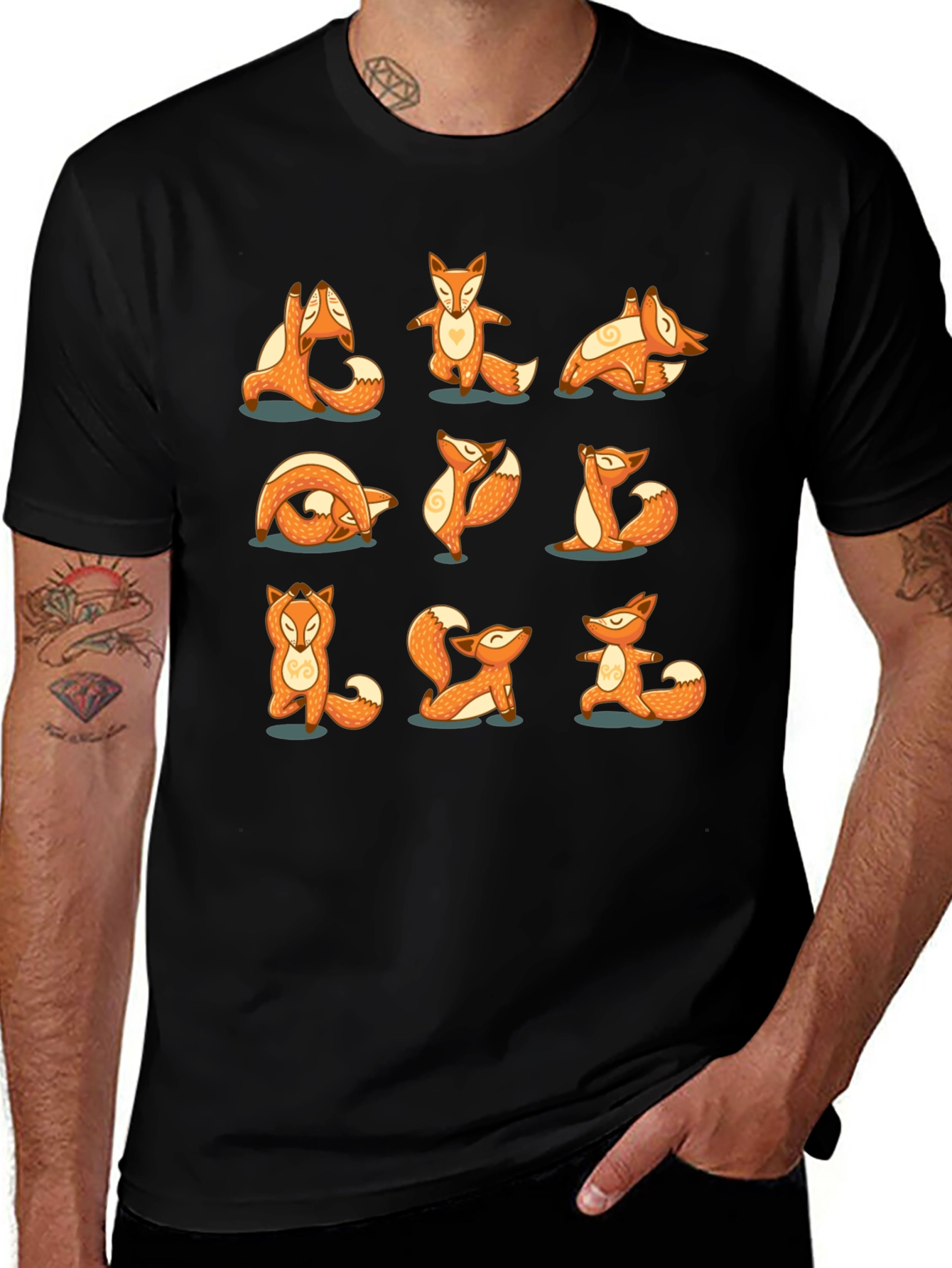 Yoga Fox T-Shirt: Peaceful Poses