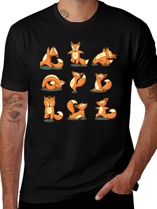 Yoga Fox T-Shirt: Peaceful Poses