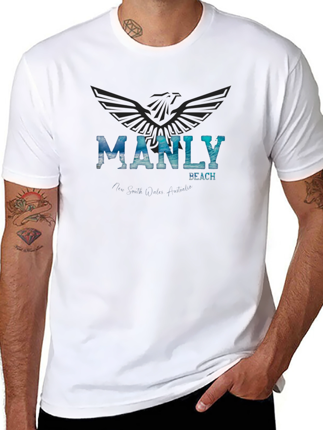 Manly Beach Graphic T-Shirt