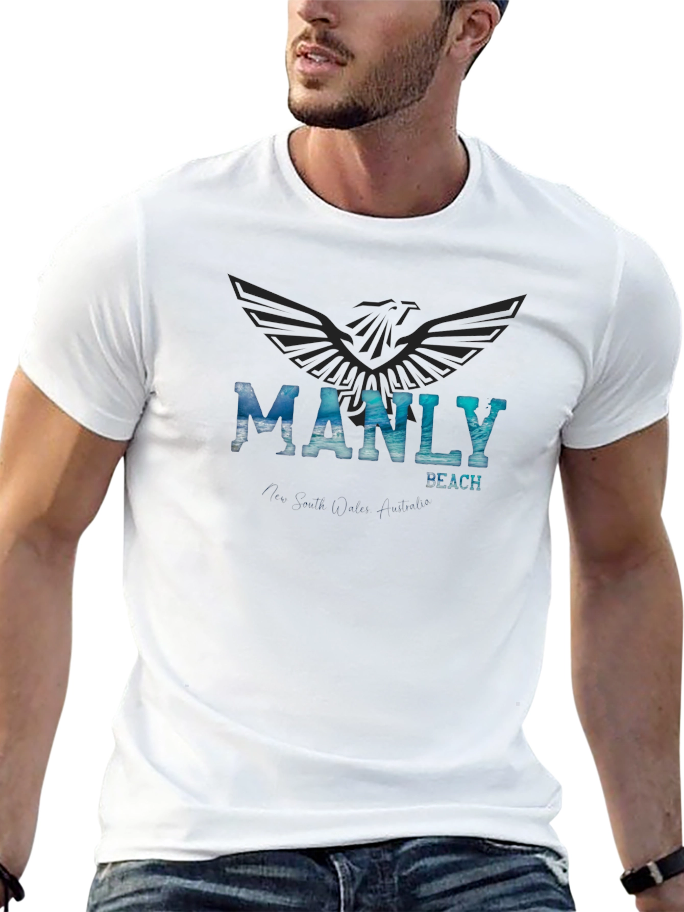 Manly Beach Graphic T-Shirt