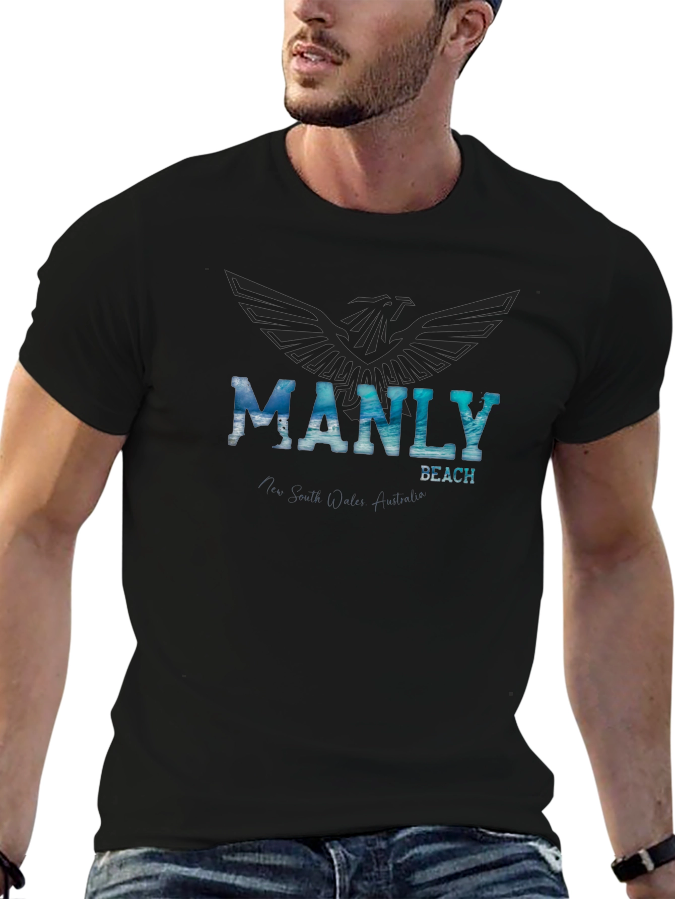 Manly Beach Graphic T-Shirt