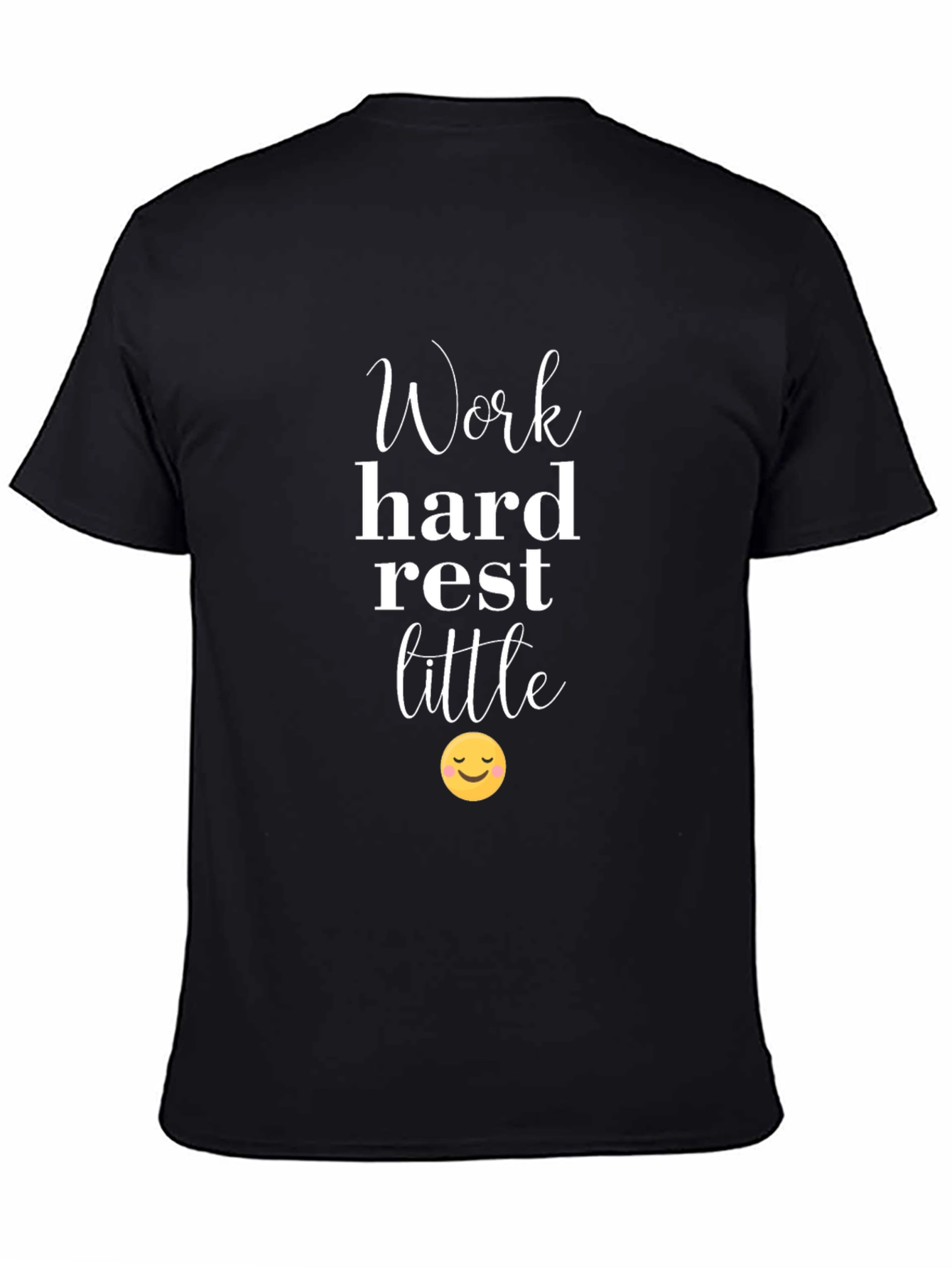 Work Hard Rest Little Black Graphic T-Shirt