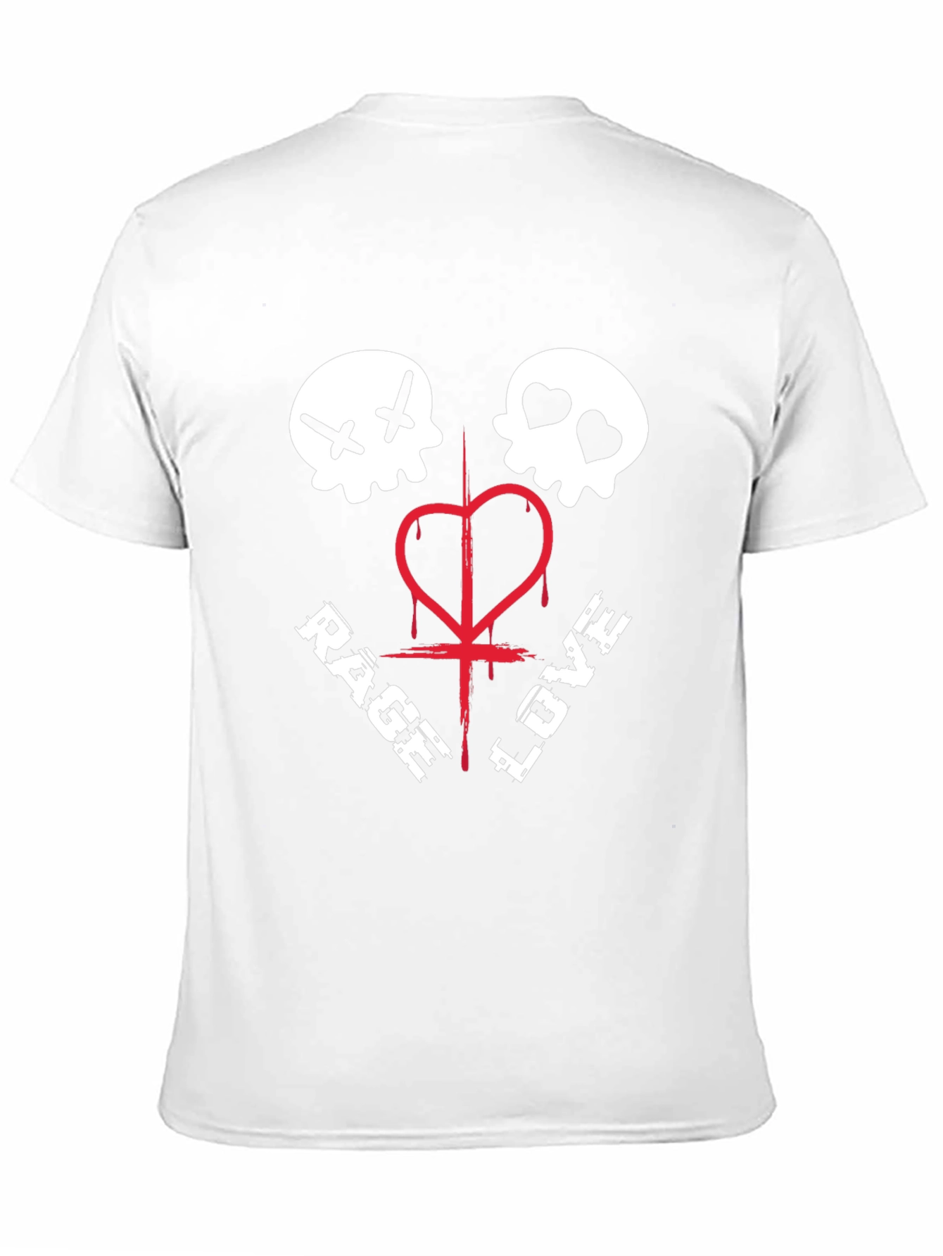 Rage Love Skull Graphic Tee
