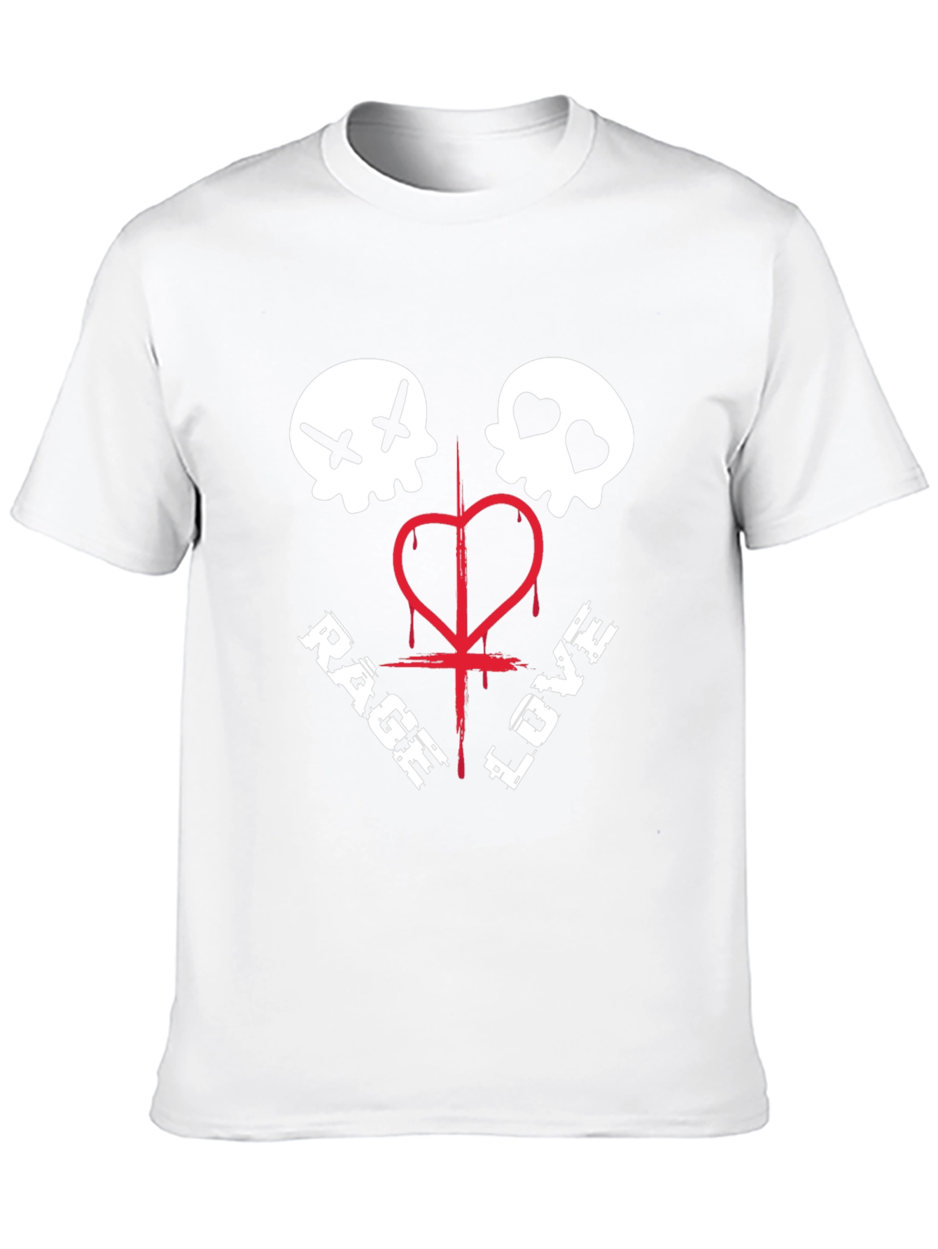 Rage Love Skull Graphic Tee