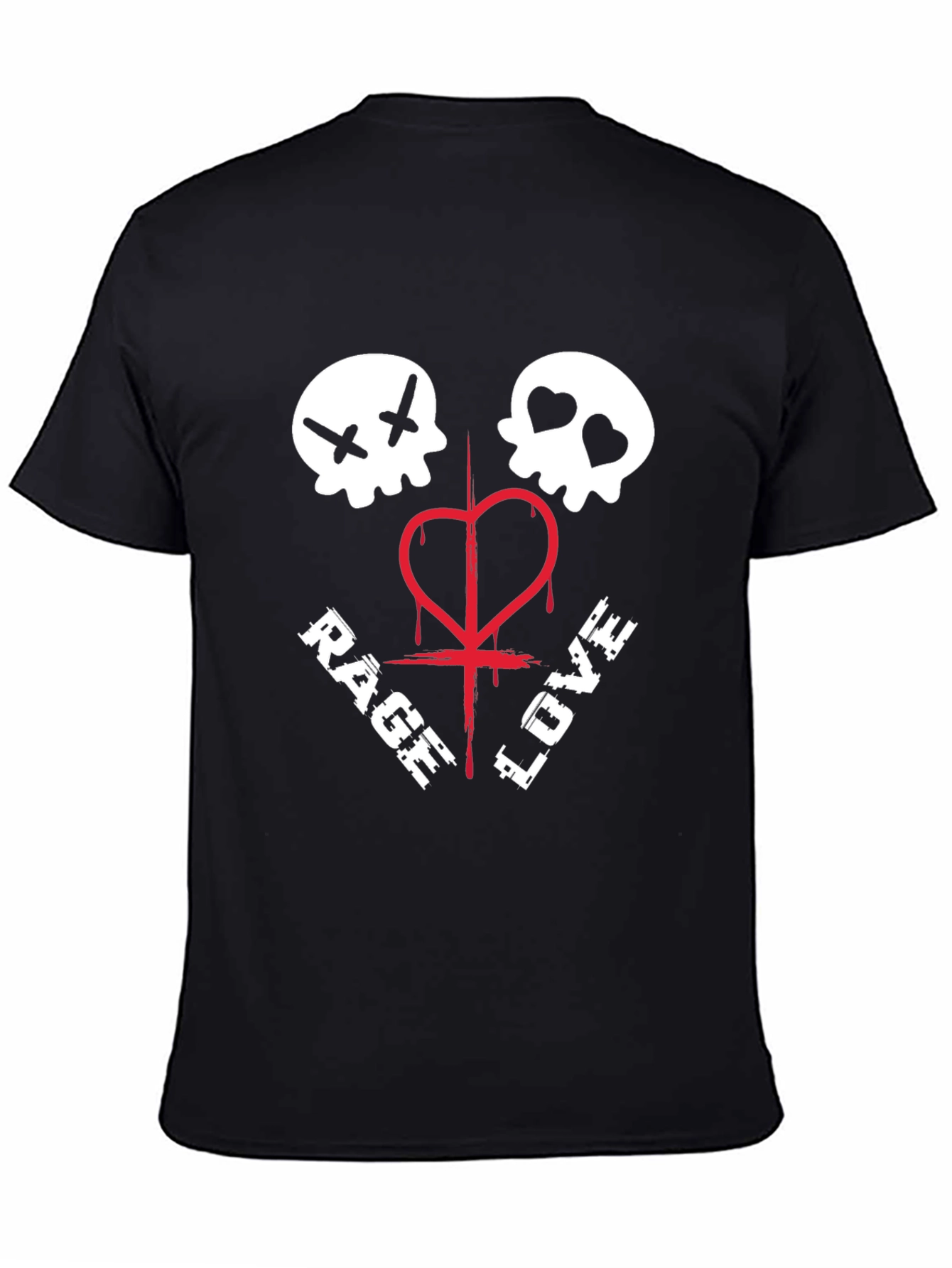 Rage Love Skull Graphic Tee