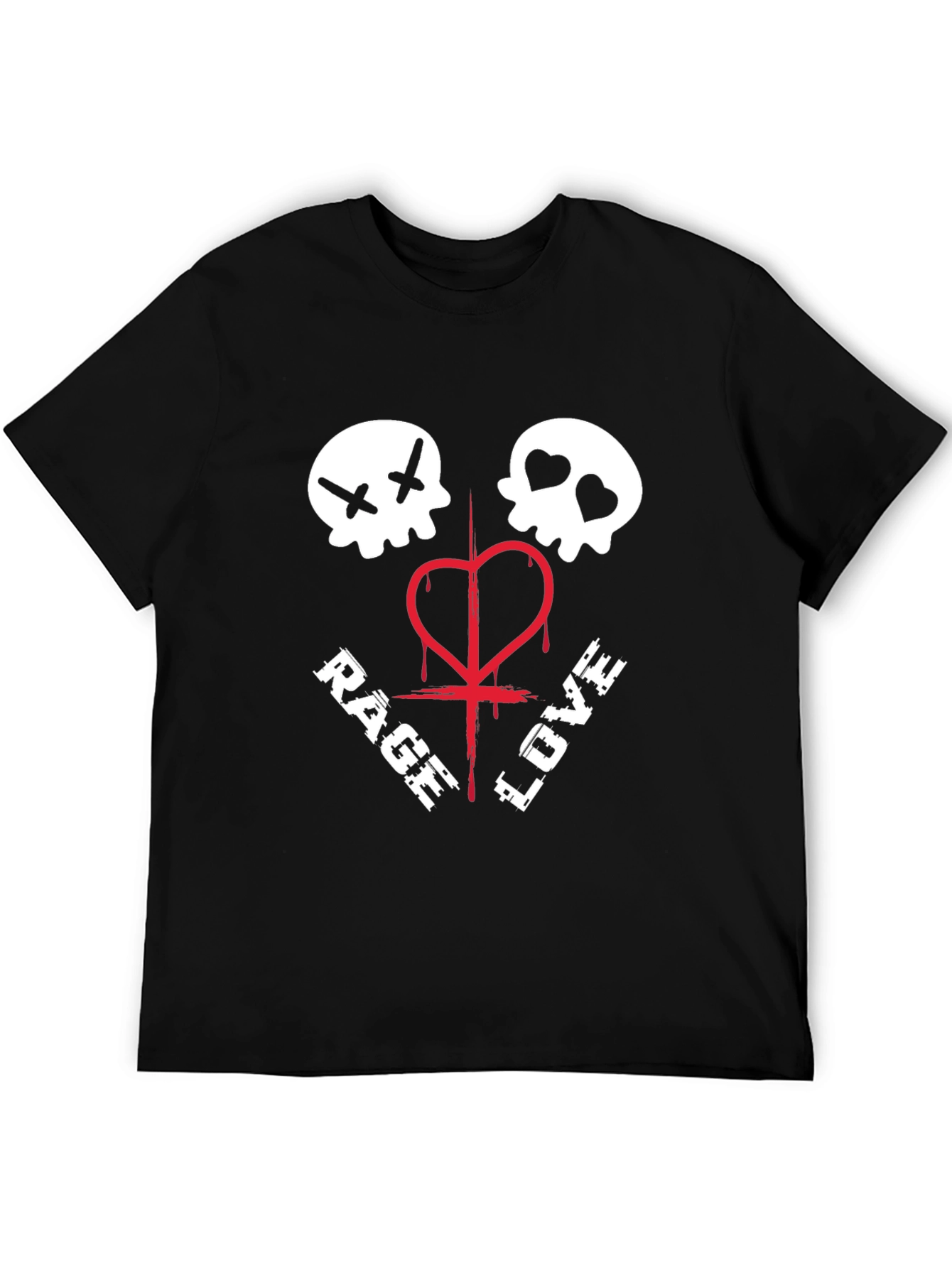 Rage Love Skull Graphic Tee