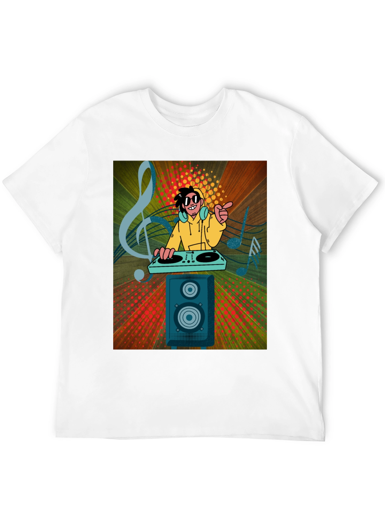 DJ Graphic Print Black T-Shirt