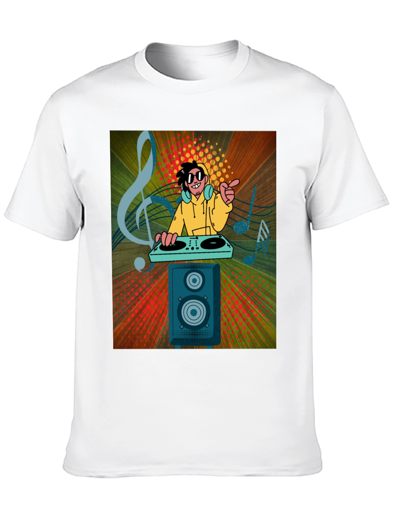 DJ Graphic Print Black T-Shirt