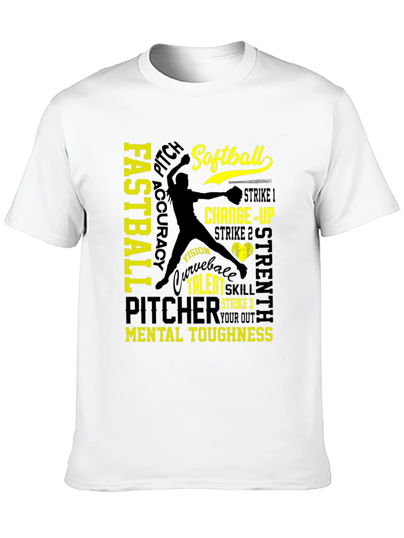 Softball Pitcher Graphic T-Shirt