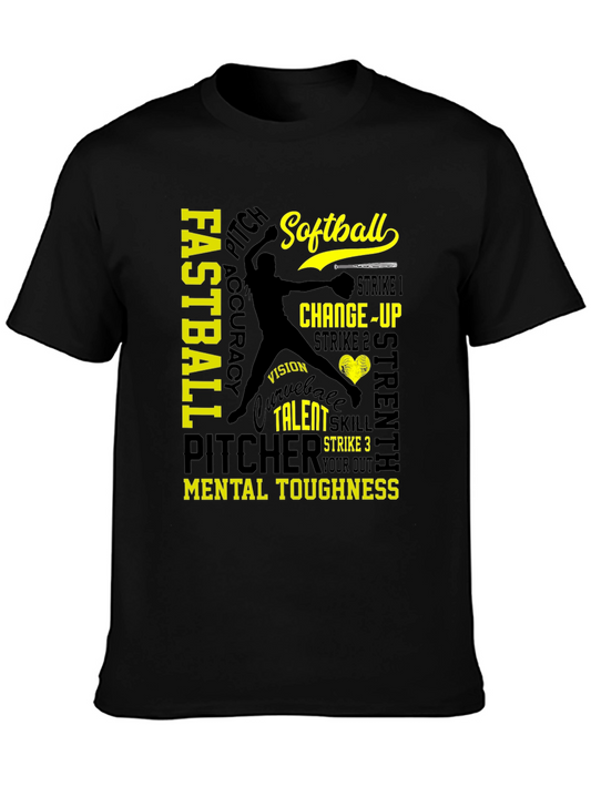 Softball Pitcher Graphic T-Shirt