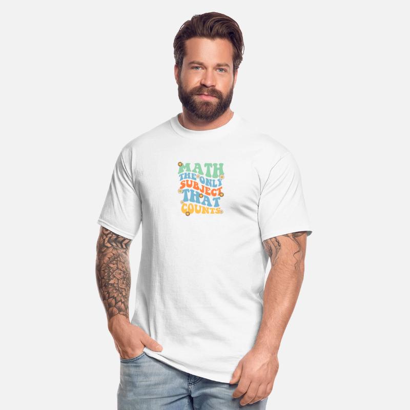 Math The Only Subject That Counts Retro Groovy