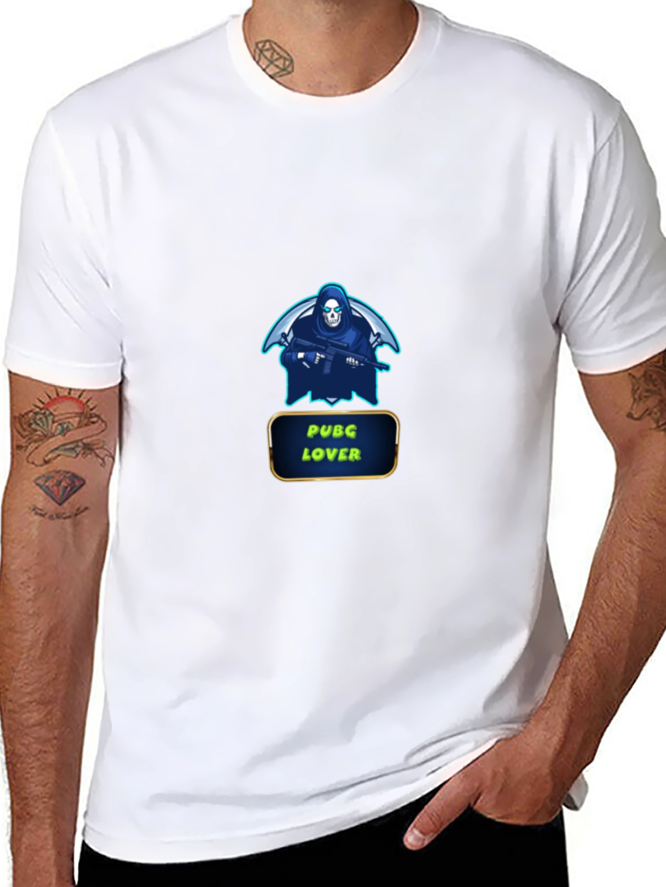 PUBG Lover Graphic Black T-Shirt