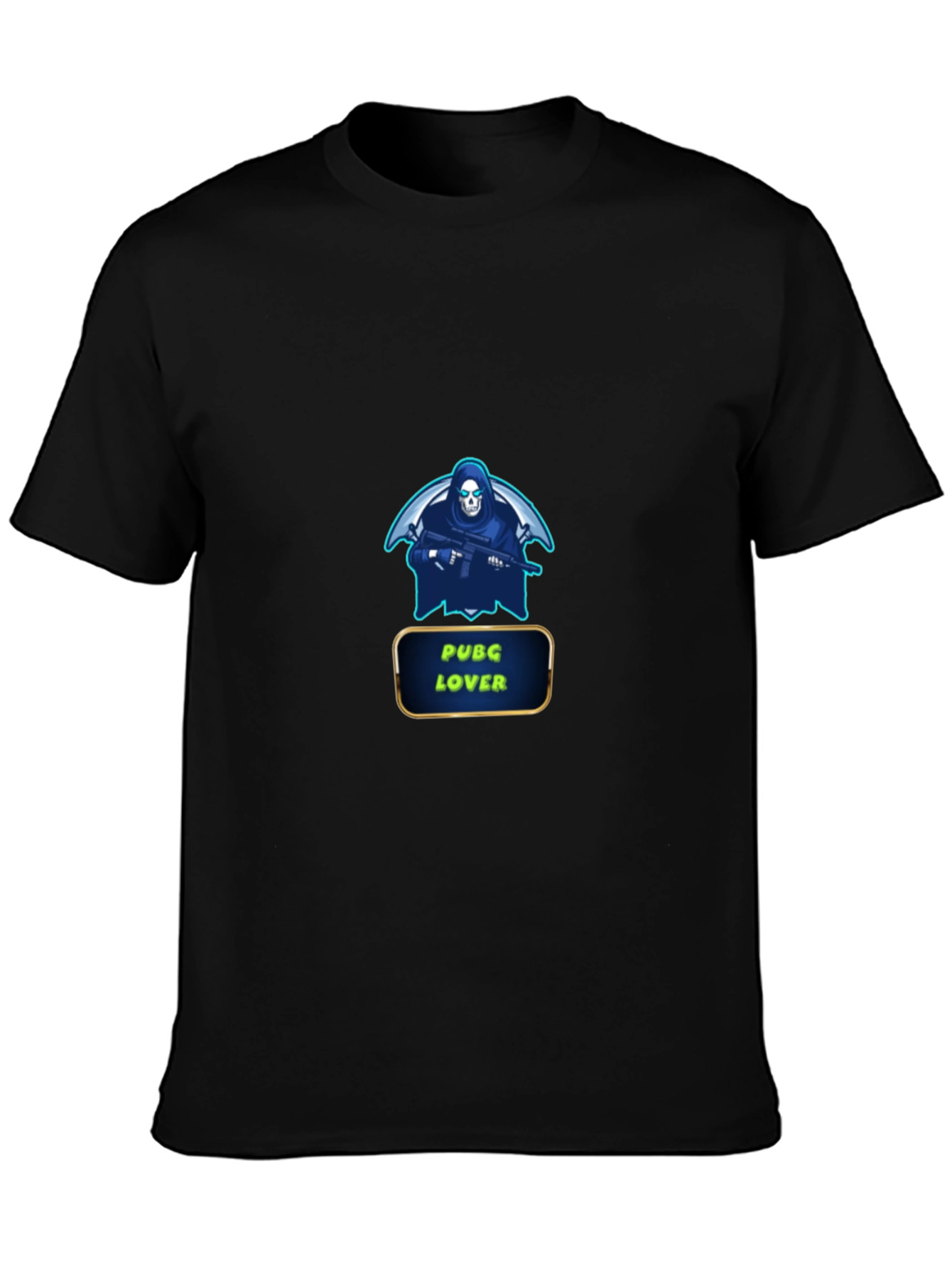 PUBG Lover Graphic Black T-Shirt