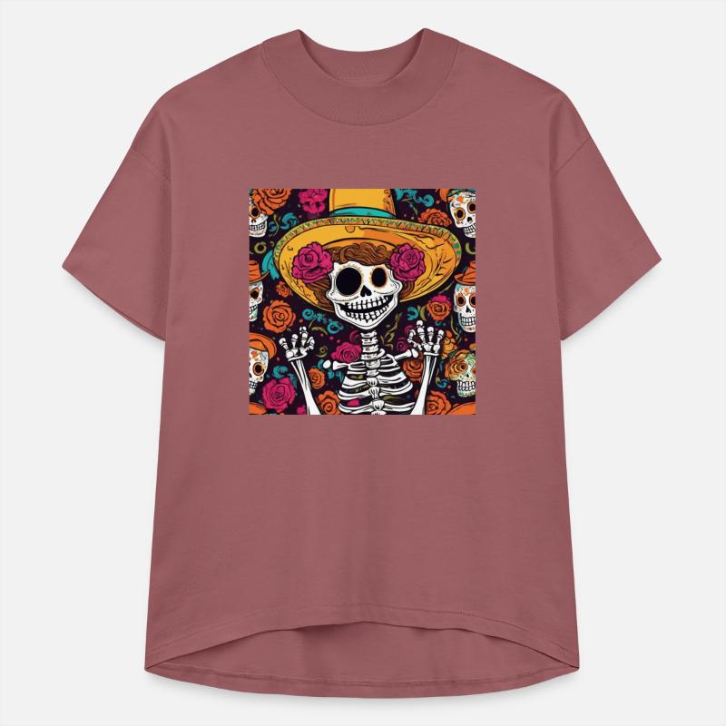Mexican Sombrero Skeleton Art