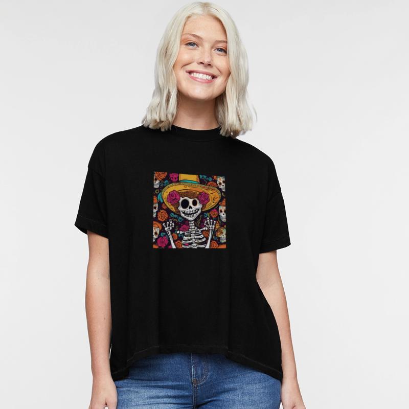 Mexican Sombrero Skeleton Art