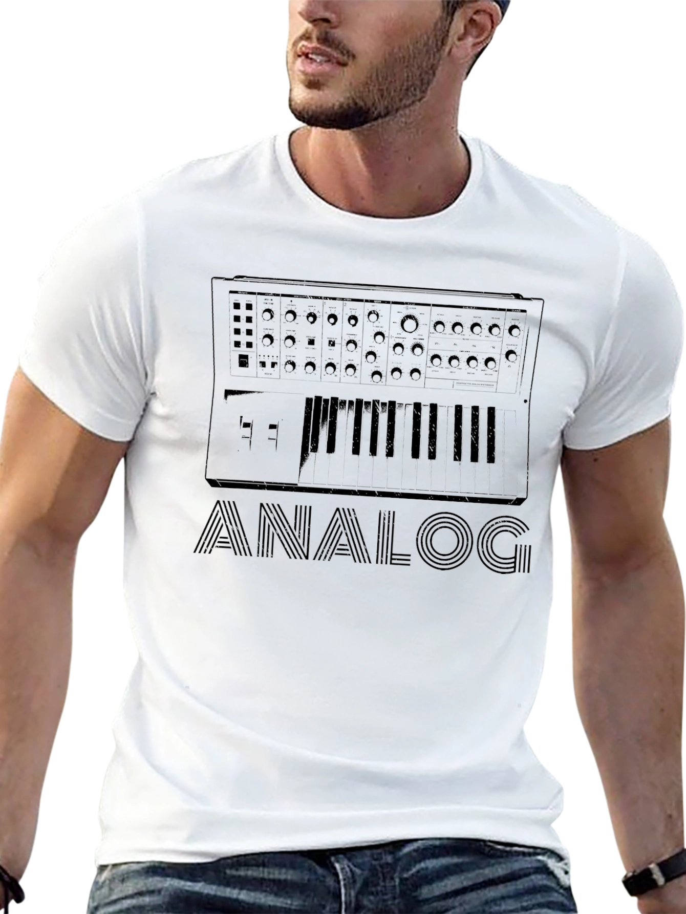 Analog Synth T-Shirt - Classic Synthesizer Design