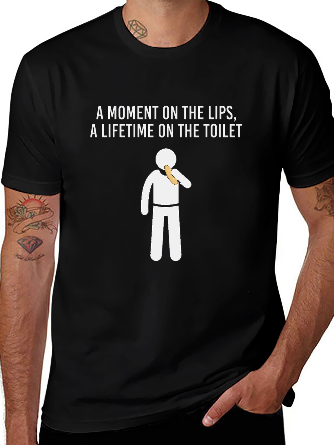 Funny Moment on the Lips Graphic Tee