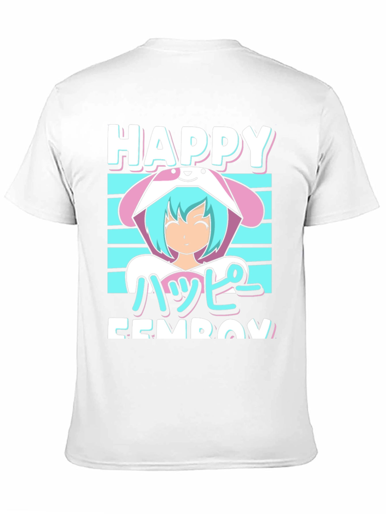 Happy Femboy T-Shirt Anime Manga Style