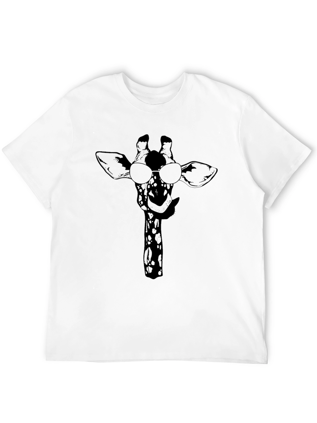 Cool Giraffe Black T-Shirt