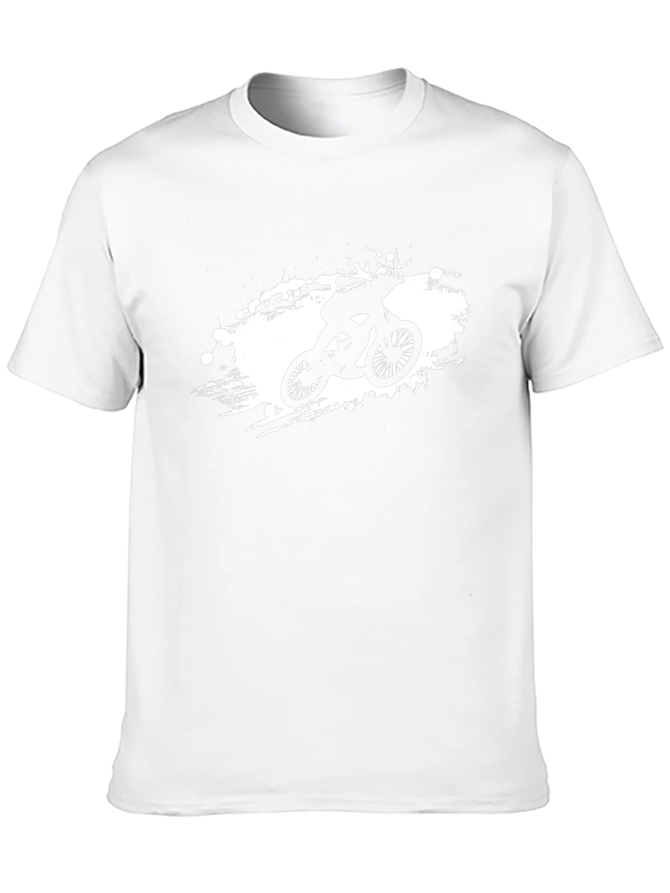 Cool Biker Graphic Tee - Black Cotton T-Shirt