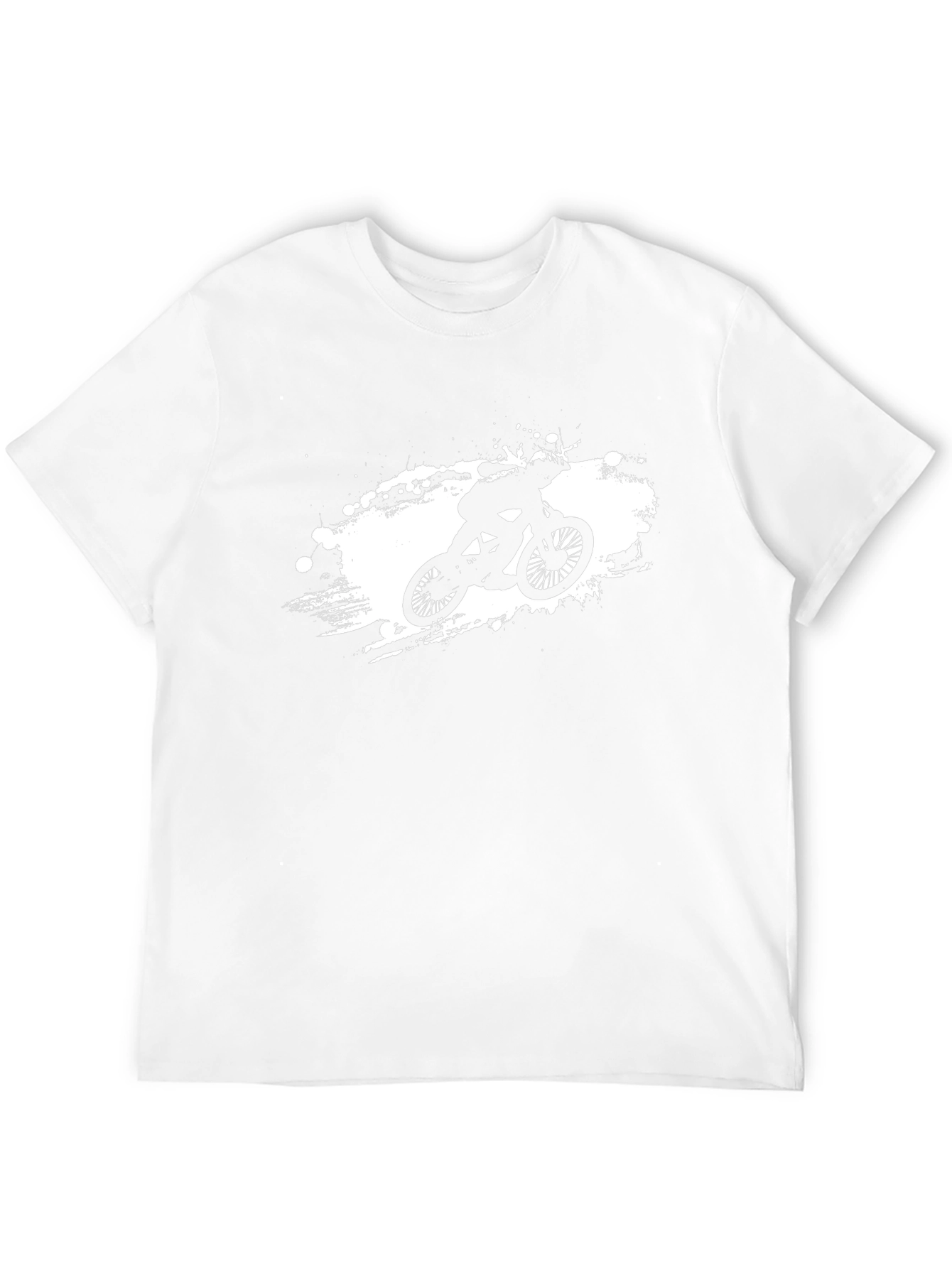 Cool Biker Graphic Tee - Black Cotton T-Shirt